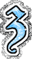 GIF animado (32872) Letra z glitter azul