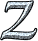 GIF animado (33007) Letra z glitter gris