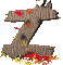 GIF animado (36991) Letra z hojas