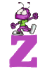GIF animado (30119) Letra z hormiga