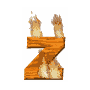 GIF animado (37700) Letra z madera ardiendo