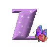 GIF animado (30583) Letra z mariposa romantica
