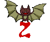 GIF animado (30906) Letra z murcielago
