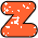 GIF animado (34761) Letra z naranja