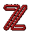 GIF animado (42281) Letra z neon rojo