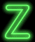 GIF animado (42282) Letra z neon verde