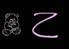 GIF animado (39899) Letra z osito peluche