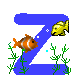 GIF animado (31500) Letra z peces