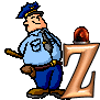 GIF animado (43791) Letra z policia