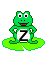 GIF animado (31854) Letra z ranita
