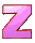 GIF animado (44521) Letra z rosa