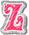 GIF animado (45050) Letra z rosa