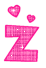 GIF animado (32745) Letra z rosa glitter
