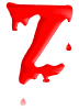 GIF animado (38394) Letra z sangre