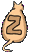 Imagen GIF de Letra z silueta gato animado