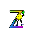 GIF animado (36333) Letra z smileys colores