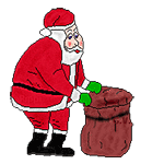 Imagen GIF de Letras santa claus animado