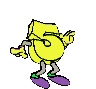 GIF animado (39768) Numero amarillo brazos piernas
