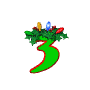 GIF animado (40651) Numero arbol navidad