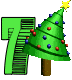 GIF animado (40694) Numero arbol navidad