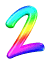 GIF animado (40250) Numero arco iris