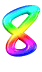 GIF animado (40256) Numero arco iris