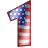 GIF animado (42434) Numero bandera norteamericana