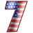 GIF animado (42440) Numero bandera norteamericana