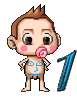 GIF animado (43064) Numero bebe