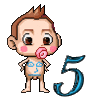 GIF animado (43068) Numero bebe