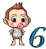 GIF animado (43069) Numero bebe