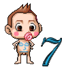 GIF animado (43070) Numero bebe
