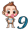 GIF animado (43072) Numero bebe
