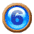 Imagen GIF de Numero boton azul animado
