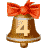 GIF animado (40915) Numero campanas navidad