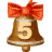 GIF animado (40916) Numero campanas navidad