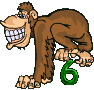 GIF animado (30781) Numero chimpance