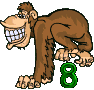 GIF animado (30783) Numero chimpance