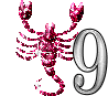 GIF animado (38675) Numero escorpio