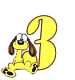 GIF animado (36080) Numero garfield