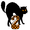 GIF animado (38229) Numero gato negro