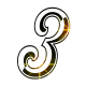 GIF animado (34245) Numero glitter negra