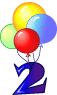 GIF animado (36610) Numero globos