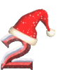 GIF animado (41171) Numero gorro santa claus