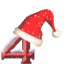 GIF animado (41173) Numero gorro santa claus
