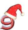 GIF animado (41178) Numero gorro santa claus