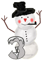 GIF animado (41240) Numero hombre nieve