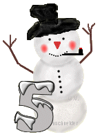 GIF animado (41242) Numero hombre nieve