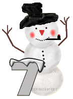 GIF animado (41244) Numero hombre nieve