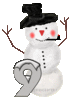 GIF animado (41246) Numero hombre nieve